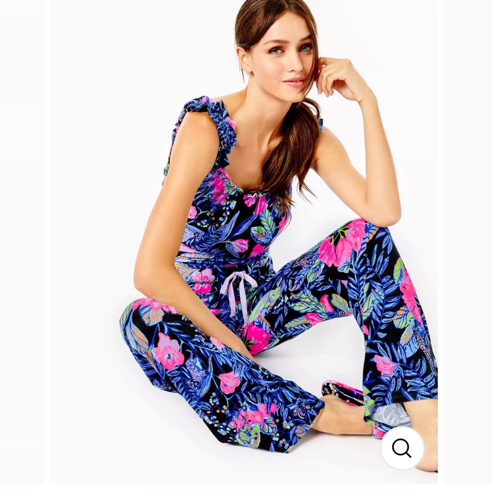 NWT Lilly Pulitzer Onyx Earned Stripes pajama set